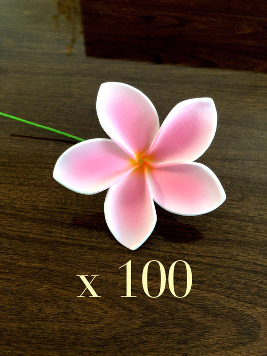 3" Light Pink Plumeria Flower