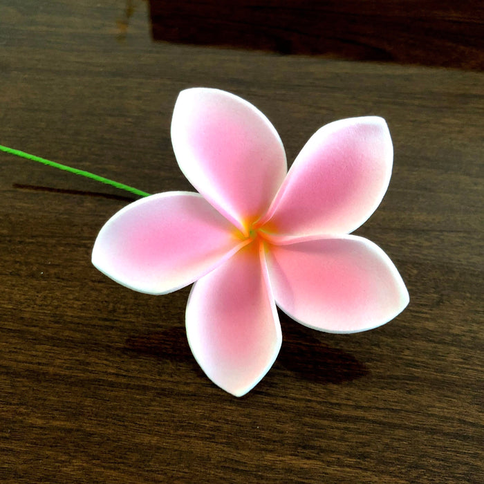 3" Light Pink Plumeria Flower