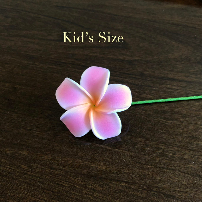 2.5" Light Pink Plumeria Flower