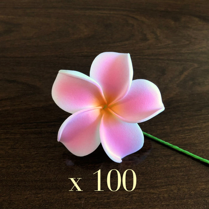 2.5" Light Pink Plumeria Flower