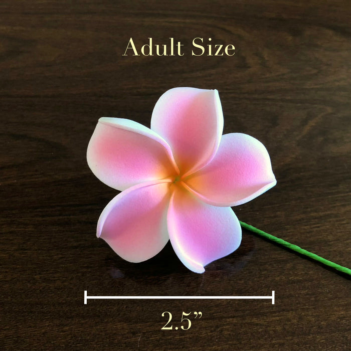 2.5" Light Pink Plumeria Flower