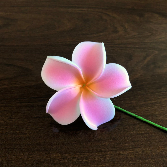 2.5" Light Pink Plumeria Flower