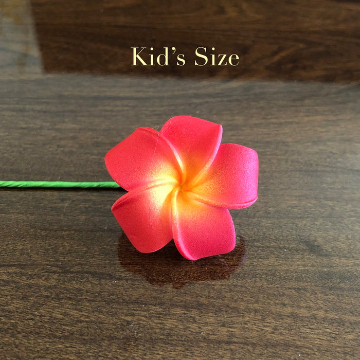 2.5" Red Plumeria Flower