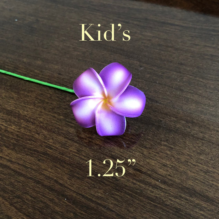 2.5" Purple Plumeria Flower