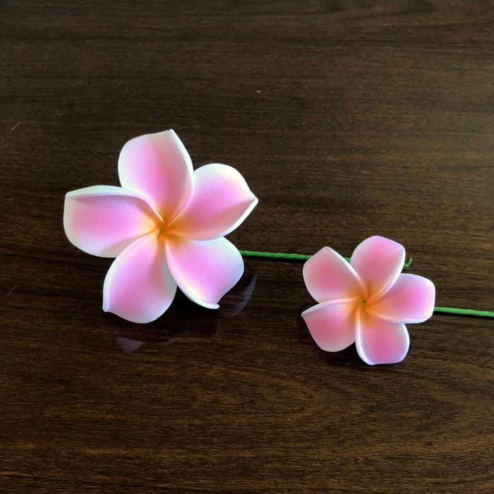 2.5" Light Pink Plumeria Flower