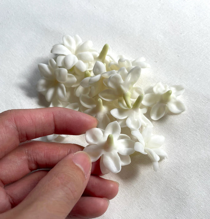 Blooming Pikake Flower Clay Beads