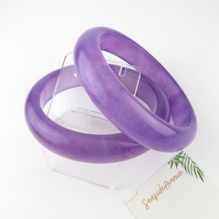 Purple Jade Bangles