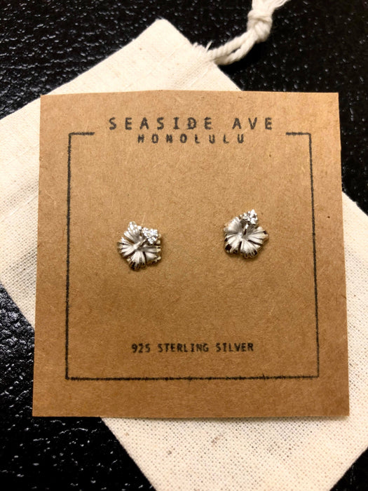 Hawaiian Hibiscus Stud Earrings