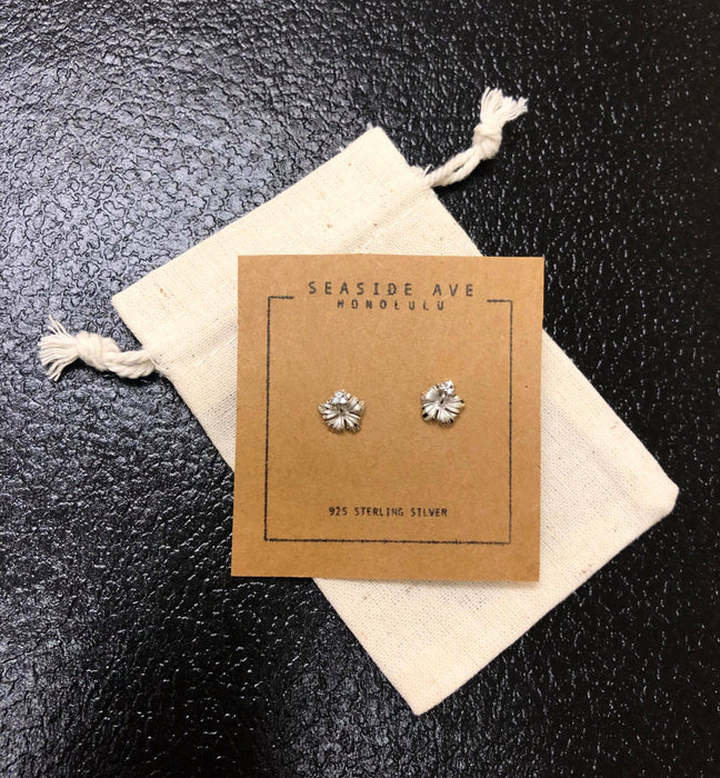 Hawaiian Hibiscus Stud Earrings