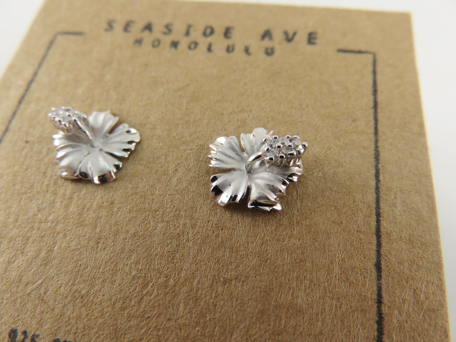 Hawaiian Hibiscus Stud Earrings