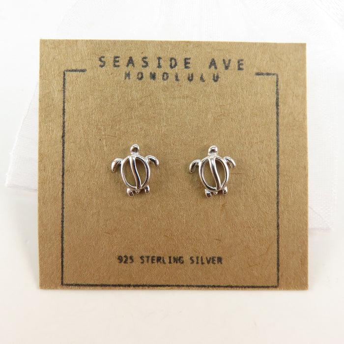 Simple Sea Turtle Stud Earrings