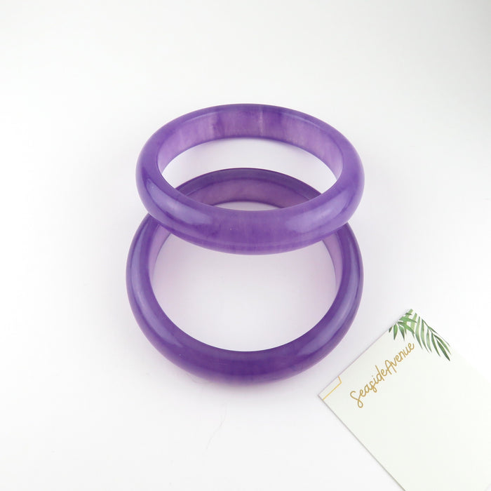 Purple Jade Bangles