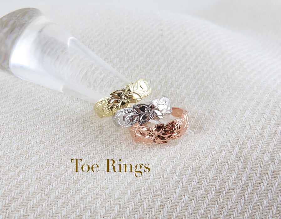 Hawaiian Scroll Toe Ring