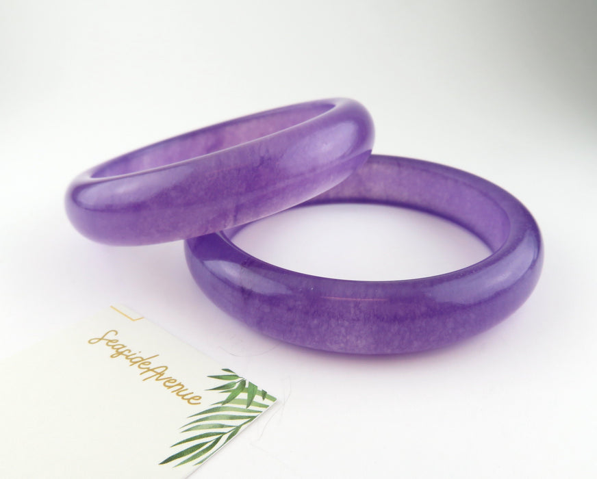 Purple Jade Bangles