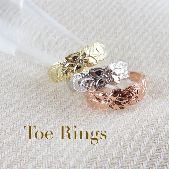 Hawaiian Scroll Toe Ring