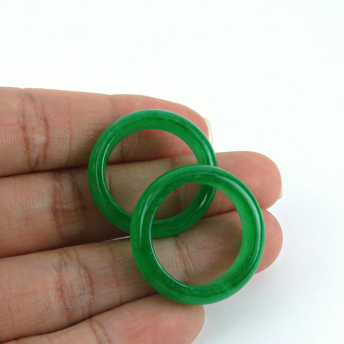 Real Jade Ring, Green Jade