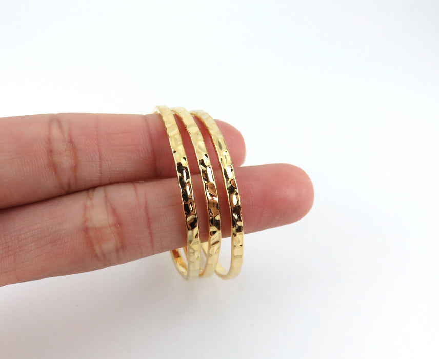 Stackable Set of 3 Baby Bangles, Straight