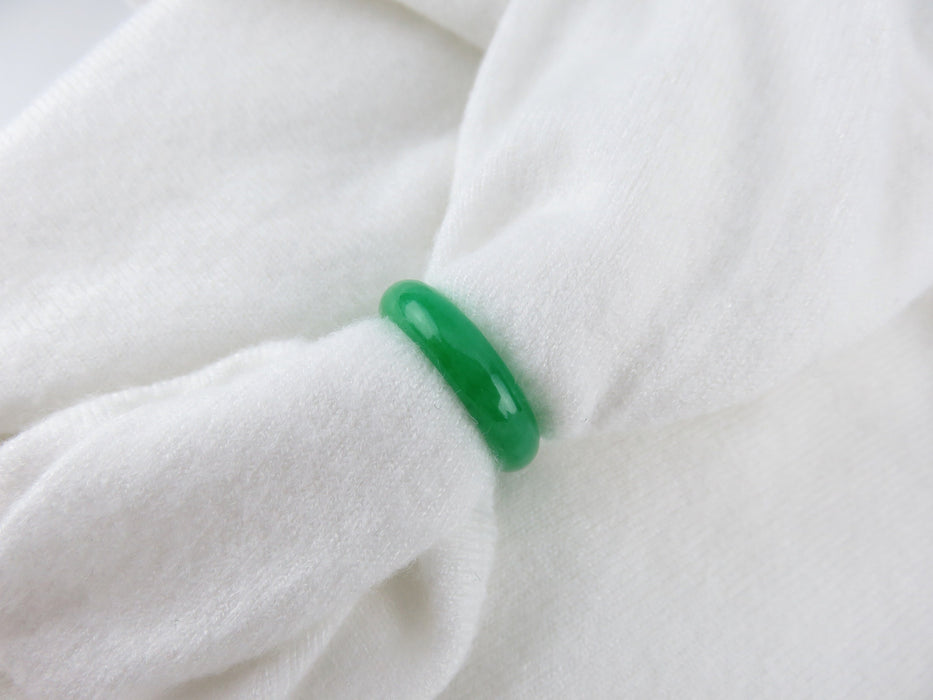 Real Jade Ring, Green Jade